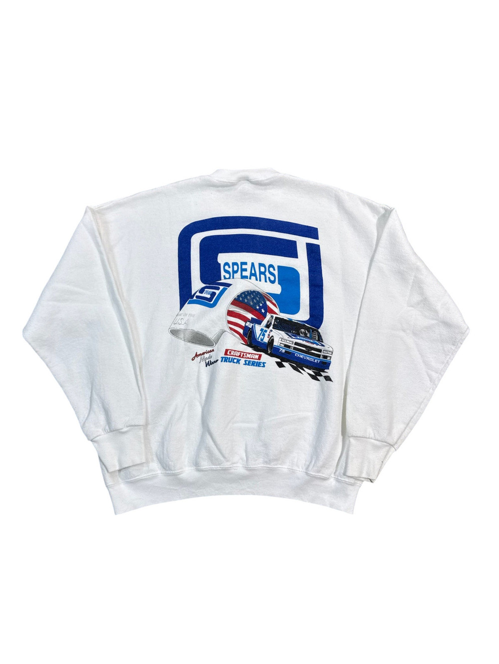 Vintage 90s Spears Motorsports Graphic Sweatshirt Size Extra Large